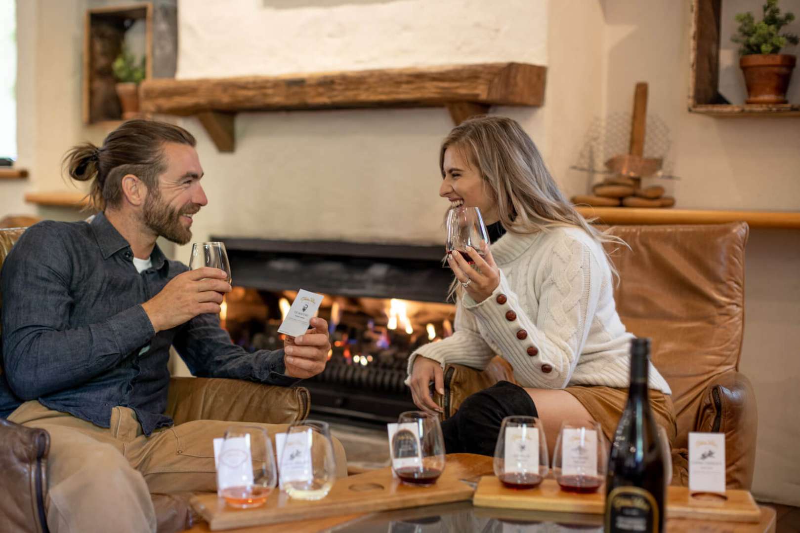 Enjoy a wine tasting at Gibbston Valley winery.